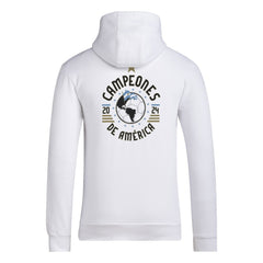 Argentina National Team 2024 Copa America Champions Pullover Hoodie - White | Adidas for sale