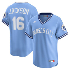 Bo Jackson Kansas City Royals Throwback Cooperstown Collection Limited Jersey - Light Blue | Nike
