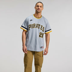 Roberto Clemente Pittsburgh Pirates Throwback Cooperstown Collection Limited Jersey - Gray | Nike