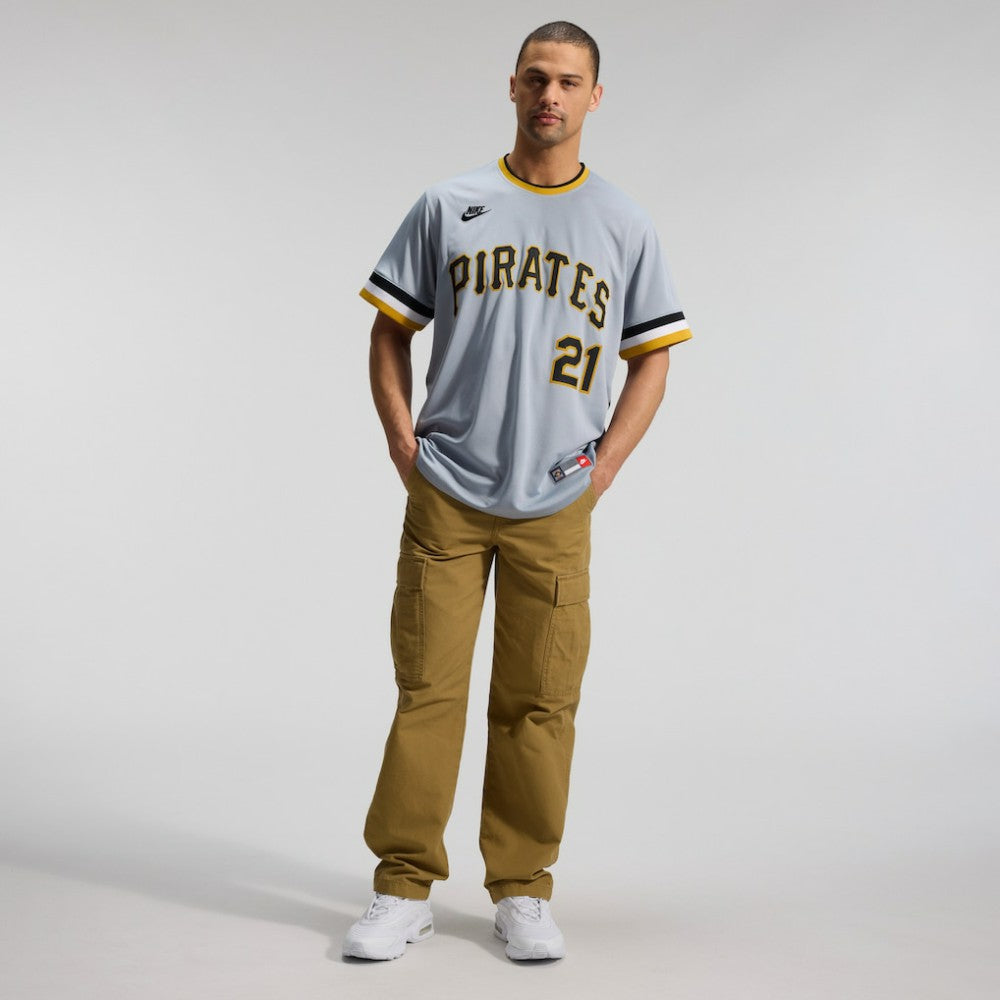 Roberto Clemente Pittsburgh Pirates Throwback Cooperstown Collection Limited Jersey - Gray | Nike