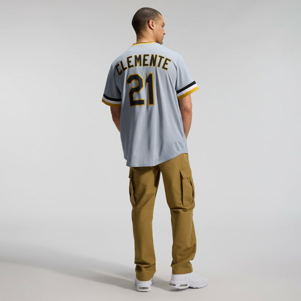 Roberto Clemente Pittsburgh Pirates Throwback Cooperstown Collection Limited Jersey - Gray | Nike