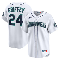 Ken Griffey Jr. Seattle Mariners Throwback Cooperstown Collection Limited Jersey - White | Nike