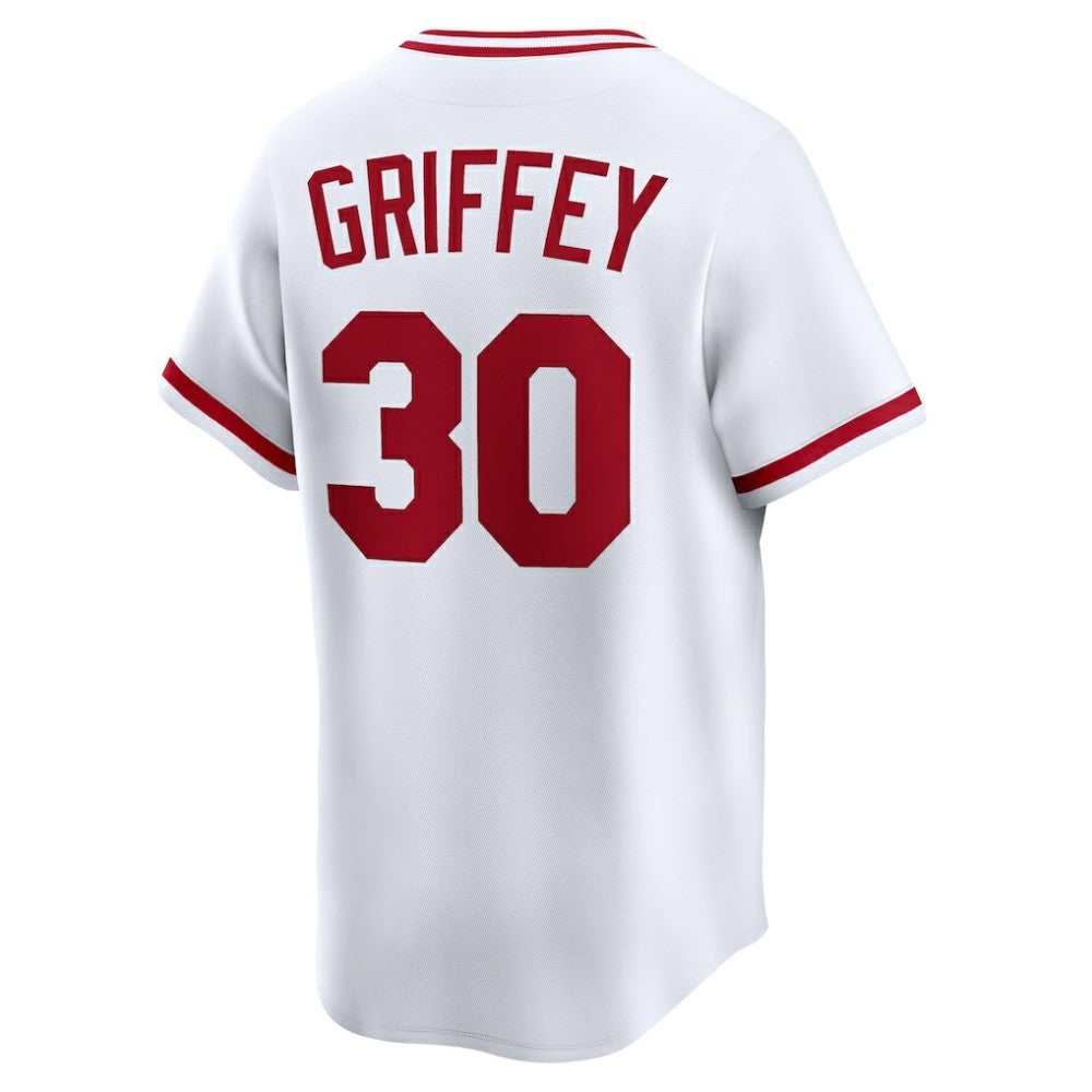 Ken Griffey Cincinnati Reds Throwback Cooperstown Collection Limited Jersey - White | Nike