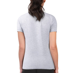 Philadelphia Phillies G-III 4Her by Carl Banks Women's Super-Slim Fit Lightweight Flowers Graphic T-Shirt - Heather Gray