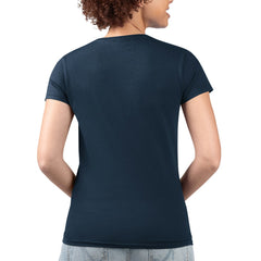Minnesota Twins G-III 4Her by Carl Banks Women's Super-Slim Fit Lightweight Flowers Graphic V-Neck T-Shirt - Navy