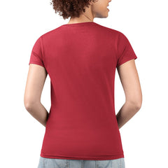 Philadelphia Phillies G-III 4Her by Carl Banks Women's Super-Slim Fit Lightweight Flowers Graphic V-Neck T-Shirt - Red