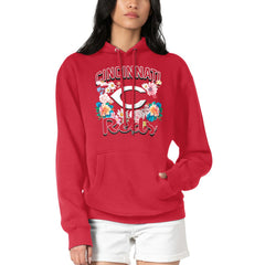 Cincinnati Reds G-III 4Her by Carl Banks Women's Flowers Graphic Pullover Hoodie - Red