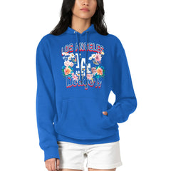 Los Angeles Dodgers G-III 4Her by Carl Banks Women's Flowers Graphic Pullover Hoodie - Royal