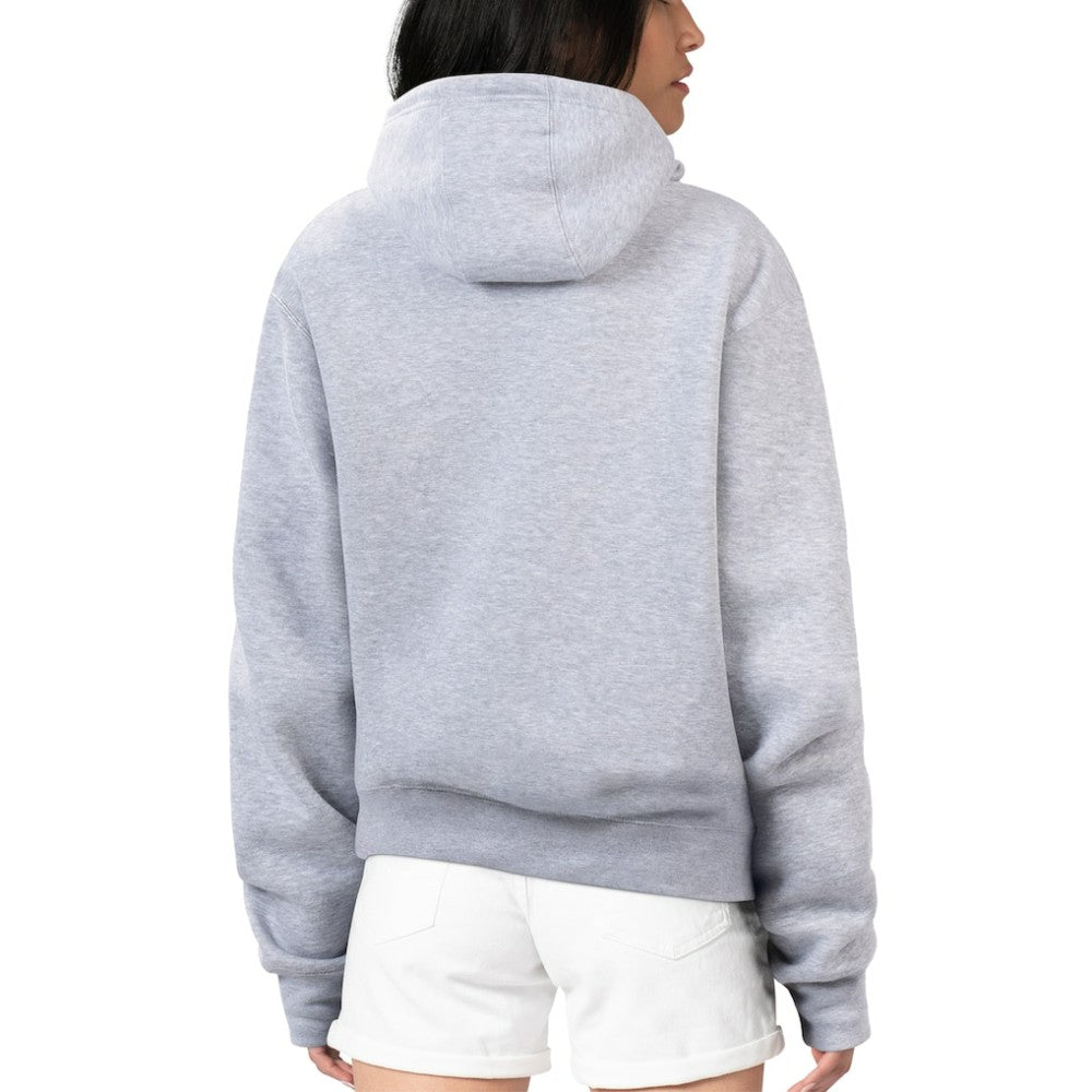 New York Yankees G-III 4Her by Carl Banks Women's Flowers Graphic Pullover Hoodie - Heather Gray