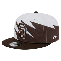 San Diego Padres Jagged 9FIFTY Snapback Hat - Brown/White | New Era