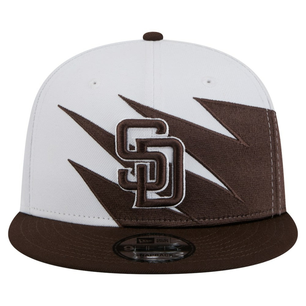 San Diego Padres Jagged 9FIFTY Snapback Hat - Brown/White | New Era