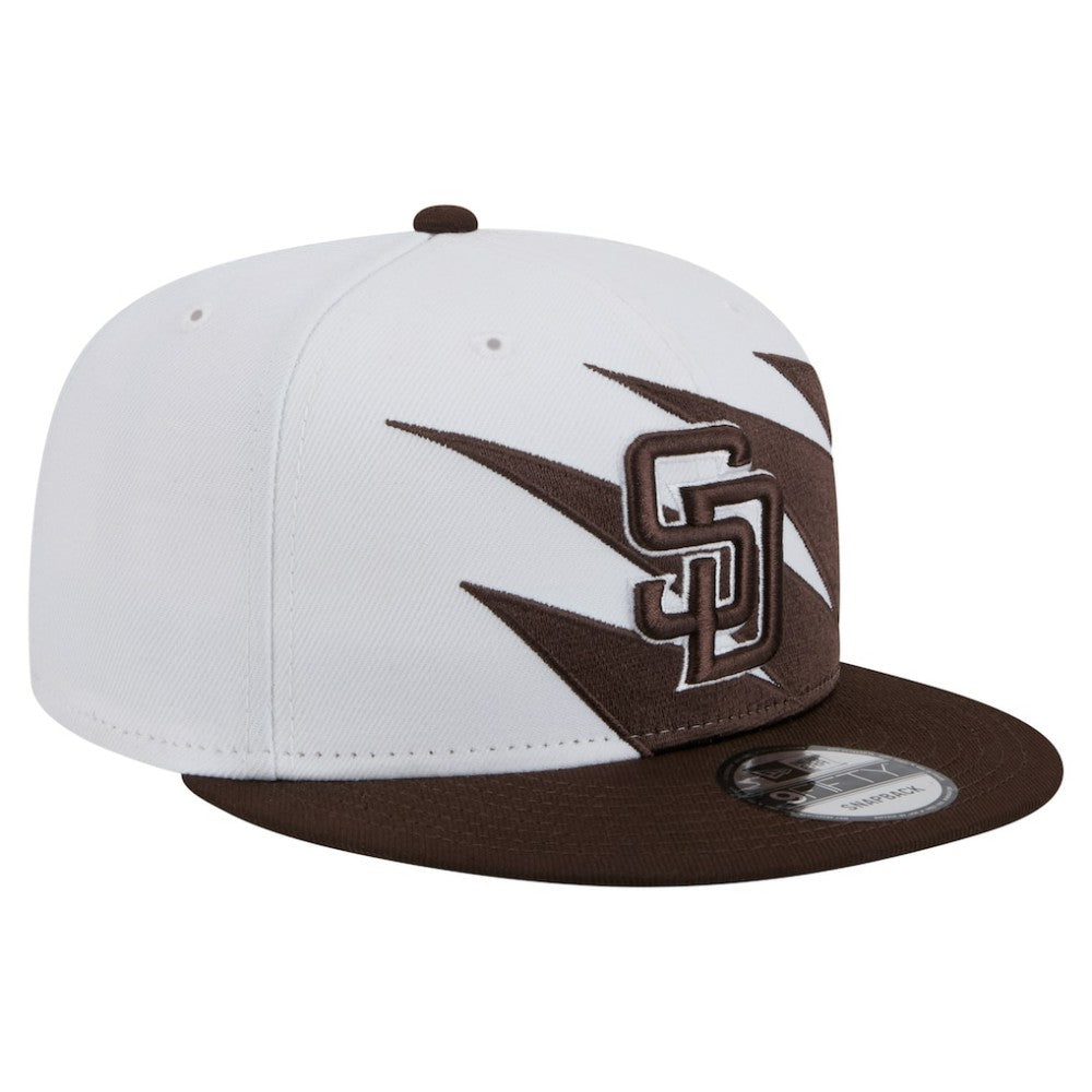 San Diego Padres Jagged 9FIFTY Snapback Hat - Brown/White | New Era