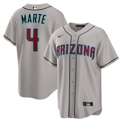 Ketel Marte Arizona Diamondbacks Road Replica Jersey - Gray | Nike