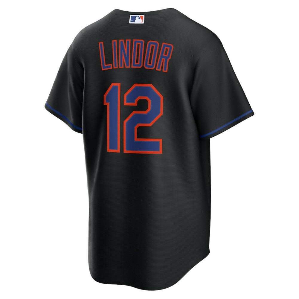 Francisco Lindor New York Mets Alternate Replica Jersey - Black | Nike