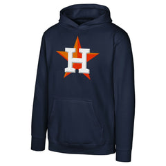 Houston Astros Youth Primary Logo Pullover Hoodie - Navy