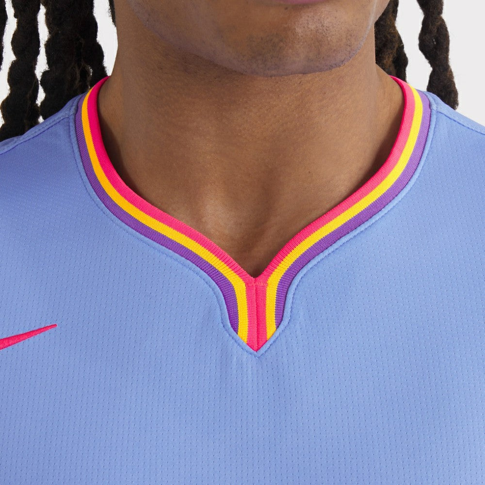 Kris Bryant Colorado Rockies 2025 City Connect Limited Player Jersey - Purple/Light Blue | Nike