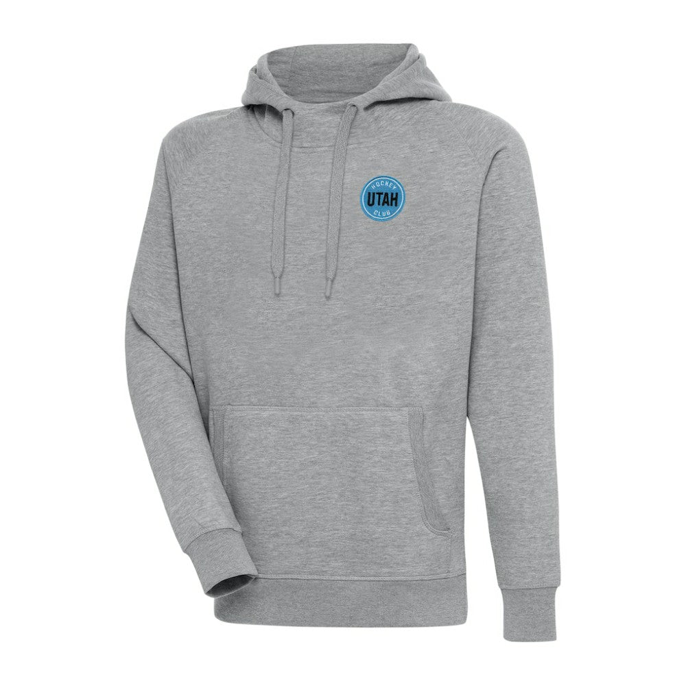 Utah Mammoth Antigua Victory Pullover Hoodie Heather Gray
