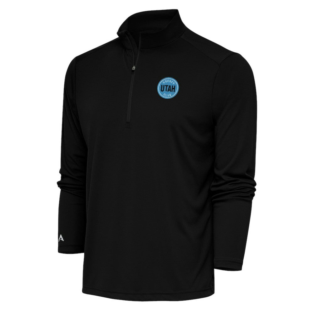 Utah Mammoth Antigua Tribute Quarter-Zip Pullover Top Black