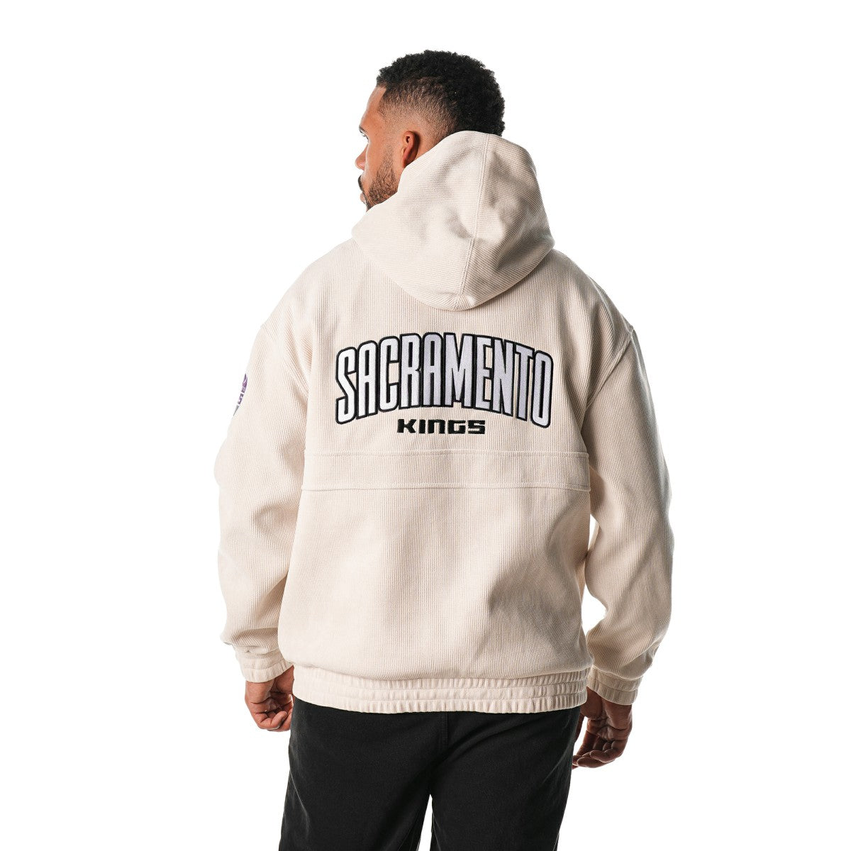 Sacramento Kings The Wild Collective Unisex Corduroy Tri-Blend Pullover Hoodie - Cream discount