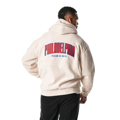 Philadelphia 76ers The Wild Collective Unisex Corduroy Tri-Blend Pullover Hoodie - Cream sale