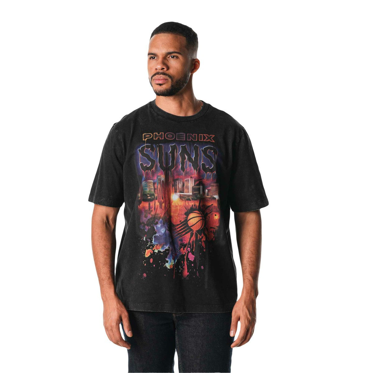 Phoenix Suns The Wild Collective Unisex Washed T-Shirt - Black sale