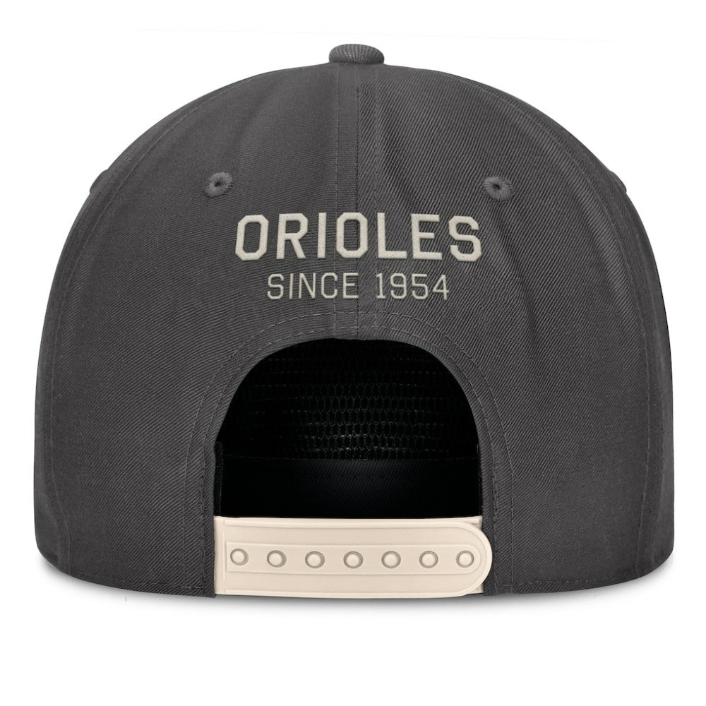 Baltimore Orioles Closer Adjustable Hat - Charcoal