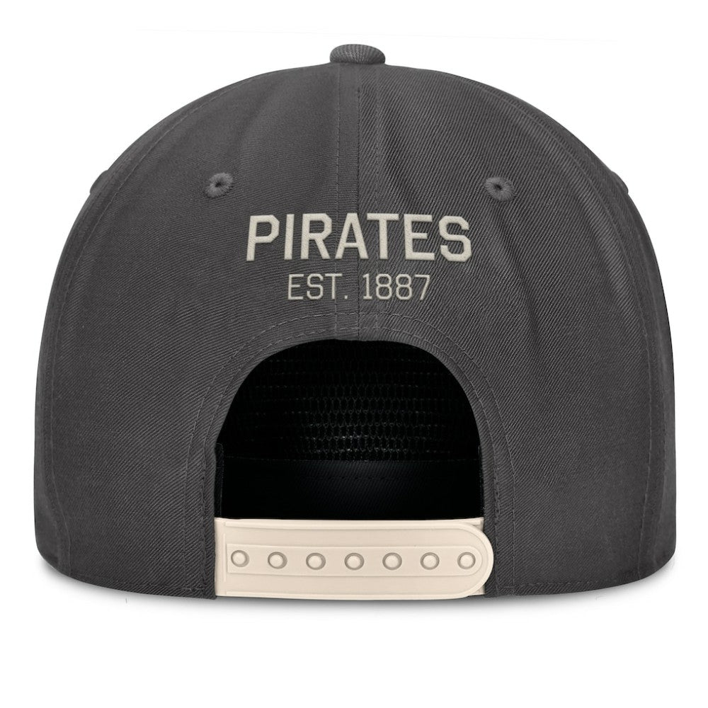 Pittsburgh Pirates Closer Adjustable Hat - Charcoal