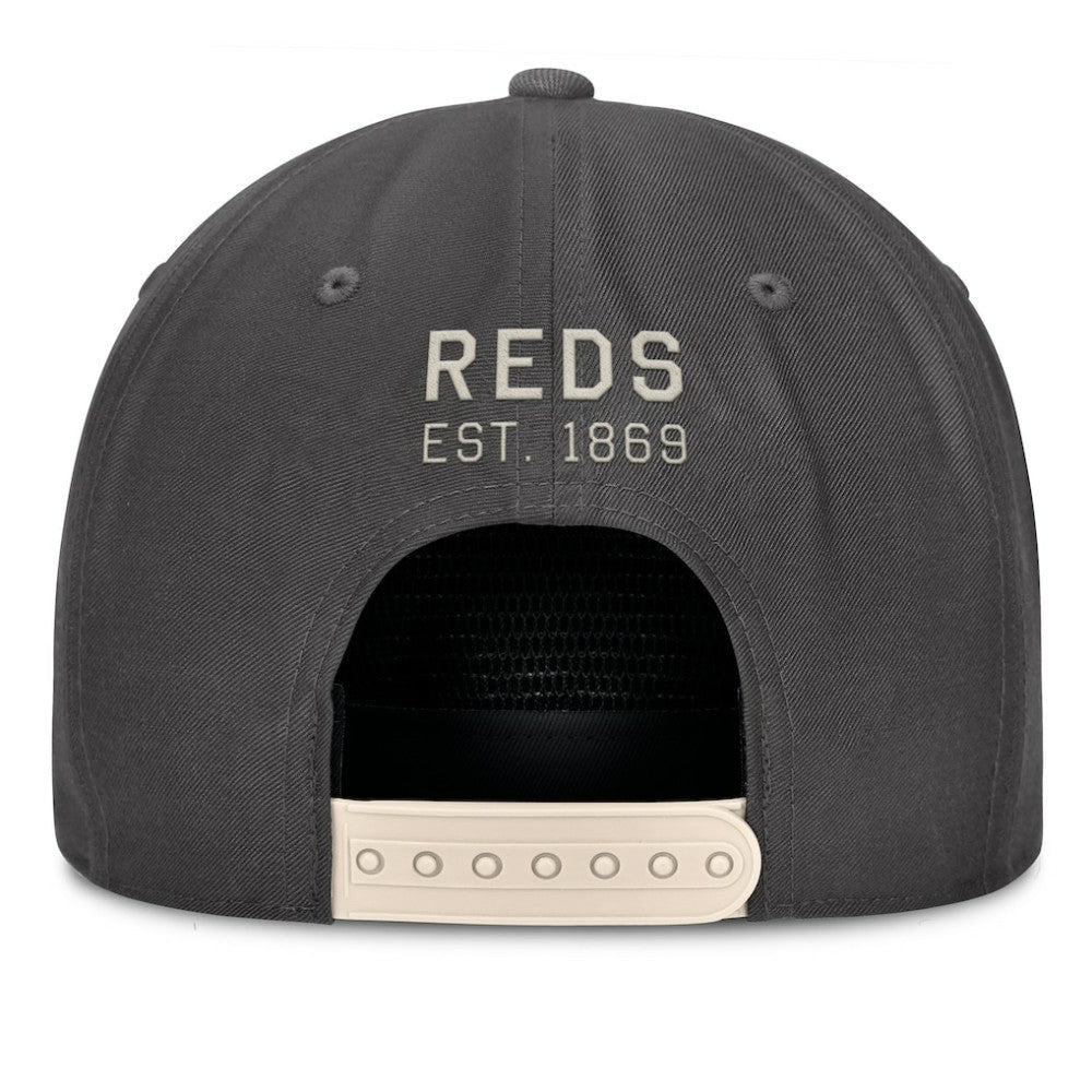 Cincinnati Reds Closer Adjustable Hat - Charcoal