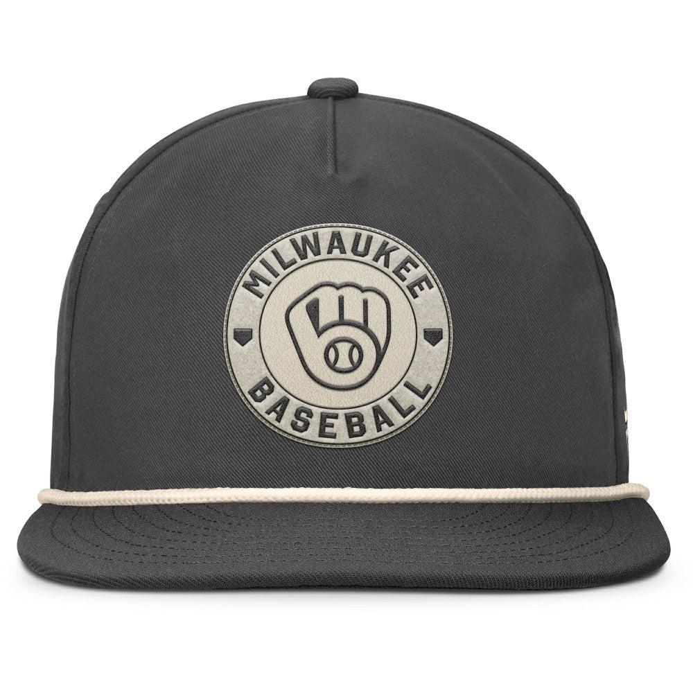 Milwaukee Brewers Closer Adjustable Hat - Charcoal