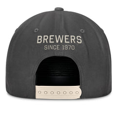Milwaukee Brewers Closer Adjustable Hat - Charcoal