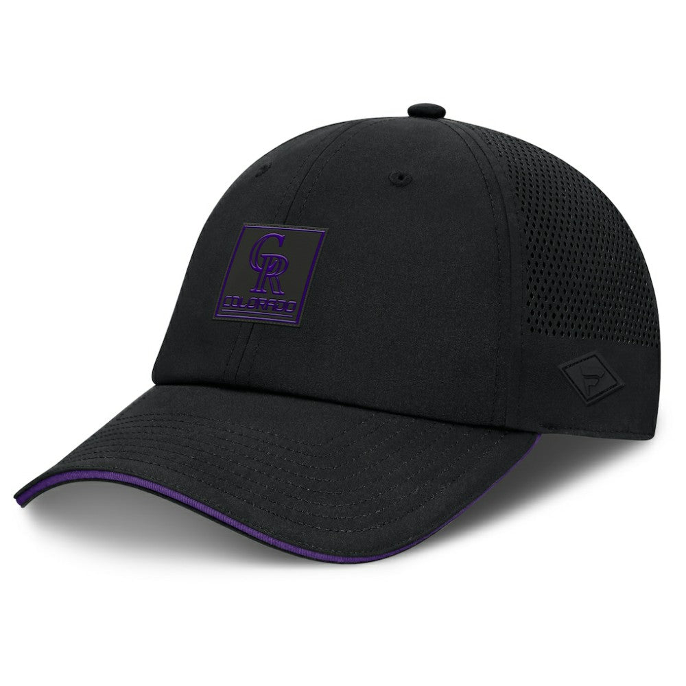Colorado Rockies Level Up Driver Adjustable Hat - Black