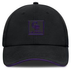 Colorado Rockies Level Up Driver Adjustable Hat - Black