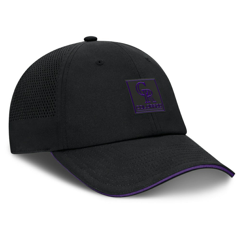 Colorado Rockies Level Up Driver Adjustable Hat - Black