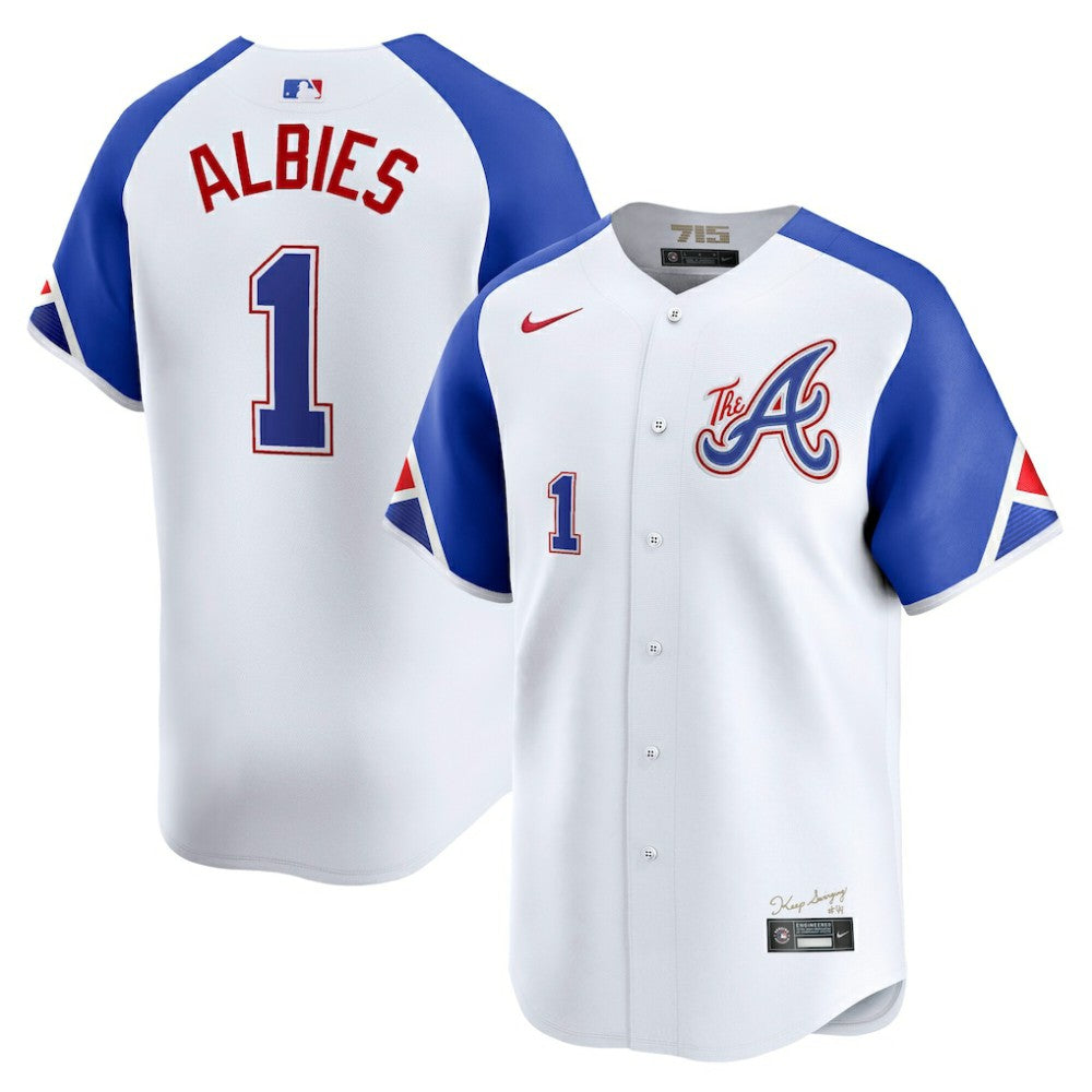 Ozzie Albies Atlanta Braves City Connect Limited Jersey - White | Nike