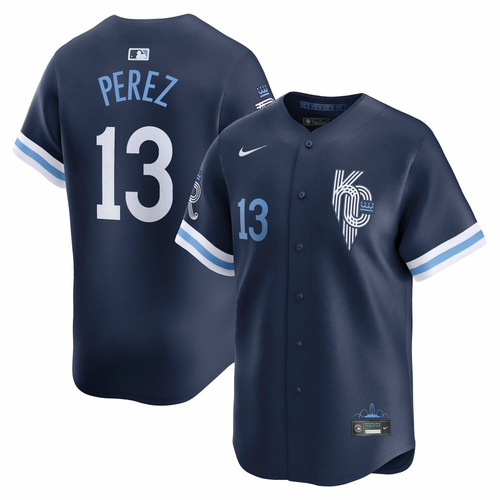 Salvador Perez Kansas City Royals City Connect Limited Jersey - Navy | Nike