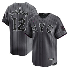 Francisco Lindor New York Mets City Connect Limited Jersey - Gray | Nike
