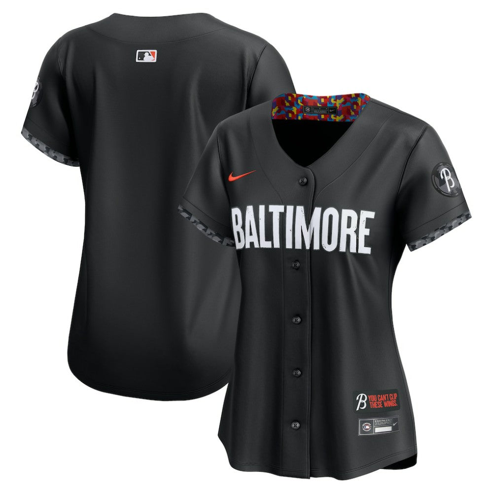 Baltimore Orioles Women's City Connect Limited Jersey - Black | Nike
