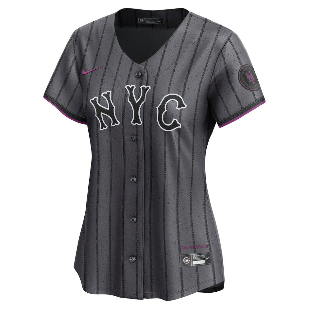 New York Mets Women's City Connect Limited Jersey - Gray | Nike
