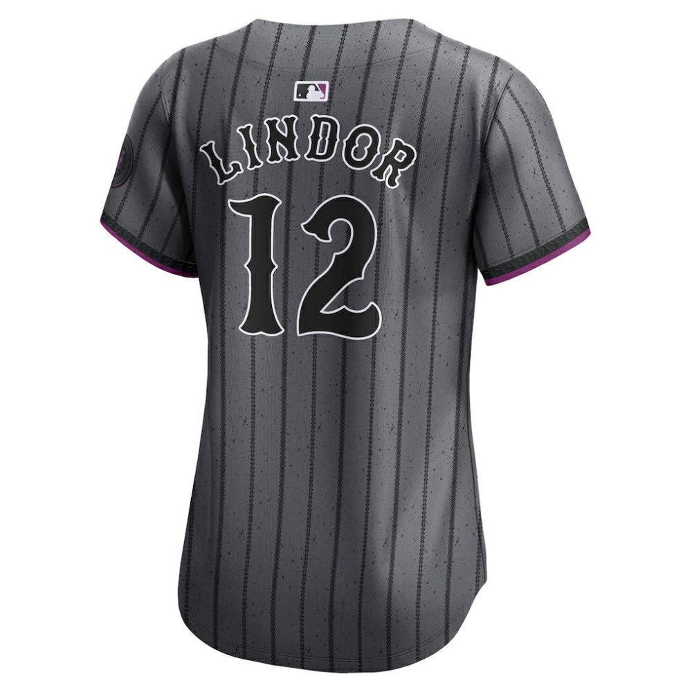 Francisco Lindor New York Mets Women's City Connect Limited Jersey - Gray | Nike
