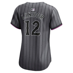 Francisco Lindor New York Mets Women's City Connect Limited Jersey - Gray | Nike