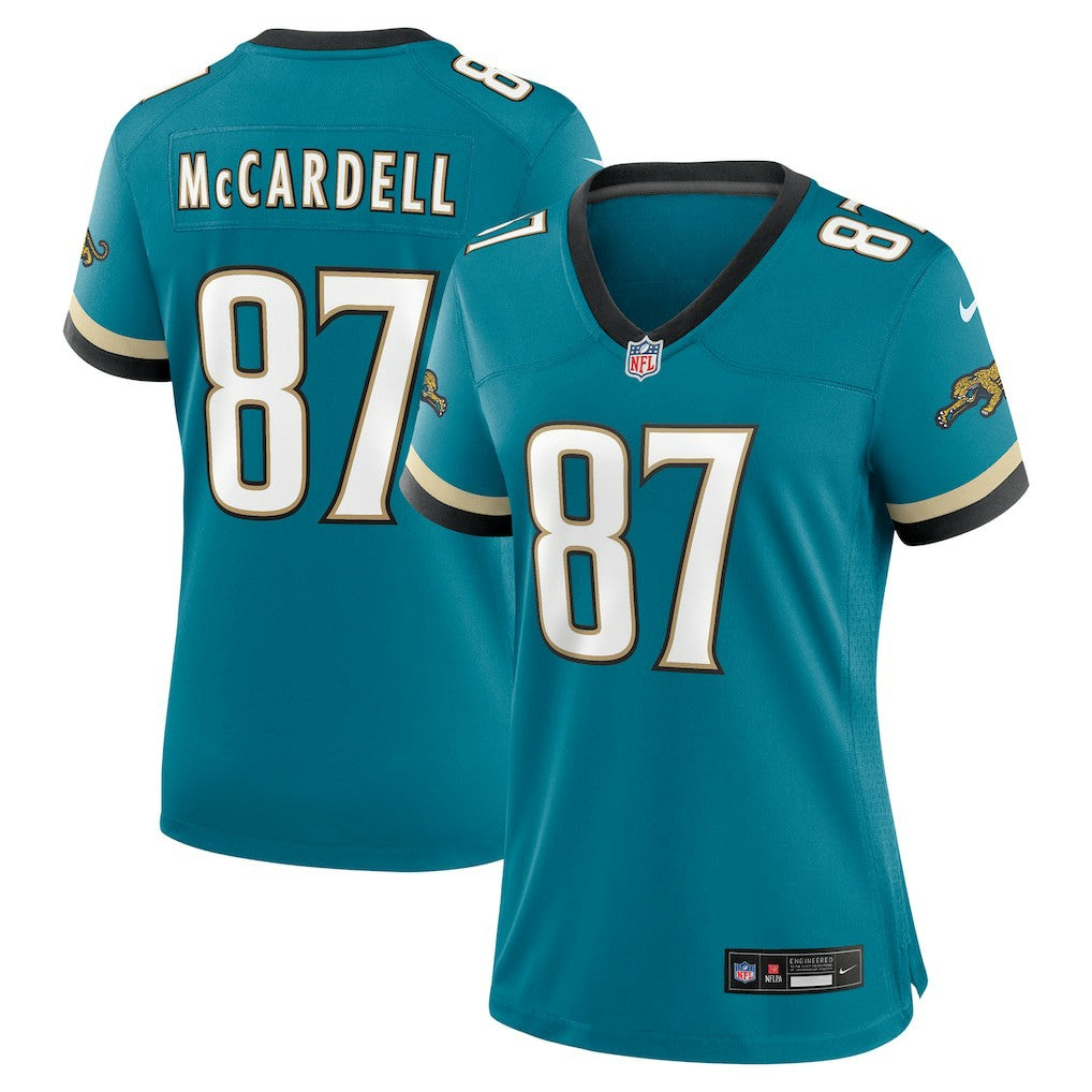 Keenan McCardell Jacksonville Jaguars Women's Prowler Throwback Retired Player Game Jersey - Teal | Nike cheap