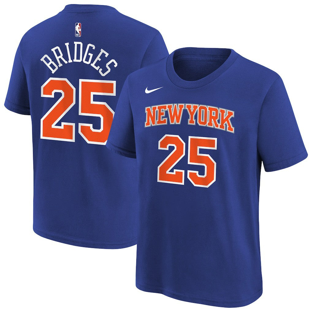 Mikal Bridges New York Knicks Youth Icon Name & Number T-Shirt - Blue | Nike cheap