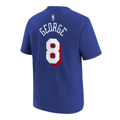 Paul George Philadelphia 76ers Youth Icon Name & Number T-Shirt - Royal | Nike outlet