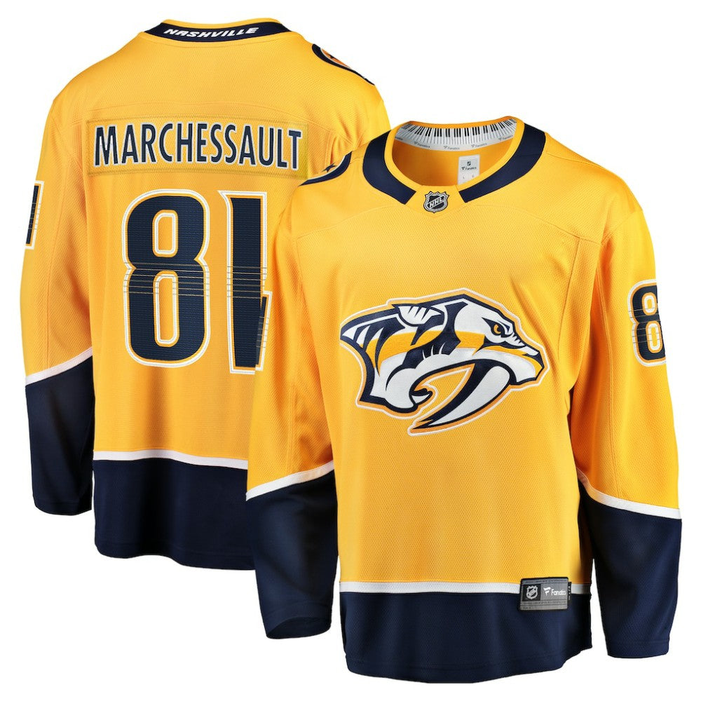 Jonathan Marchessault Nashville Predators Fanatics Home Premier Breakaway Player Jersey Gold
