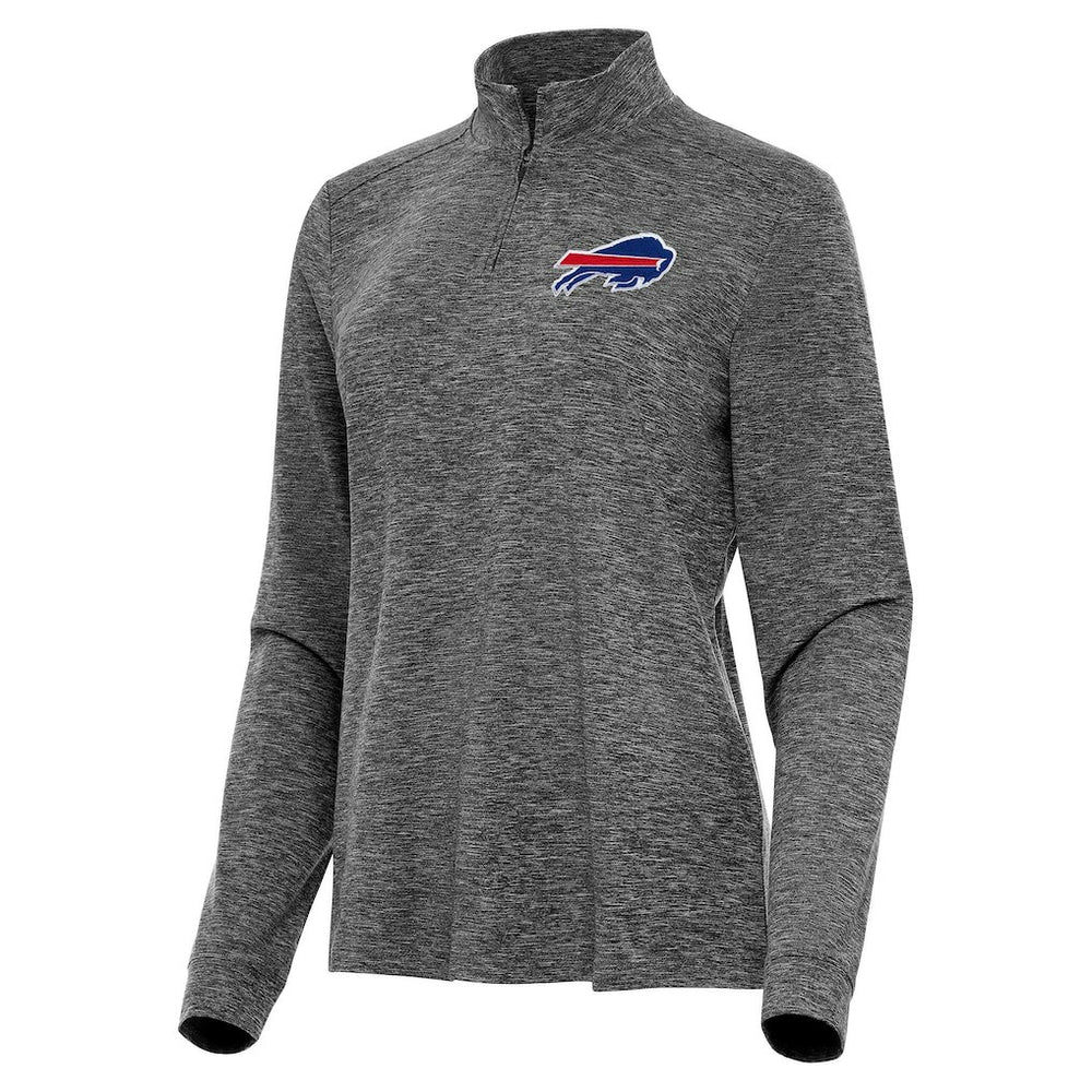 Buffalo Bills Antigua Women's Mentor Quarter-Zip Jacket - Heather Black sale