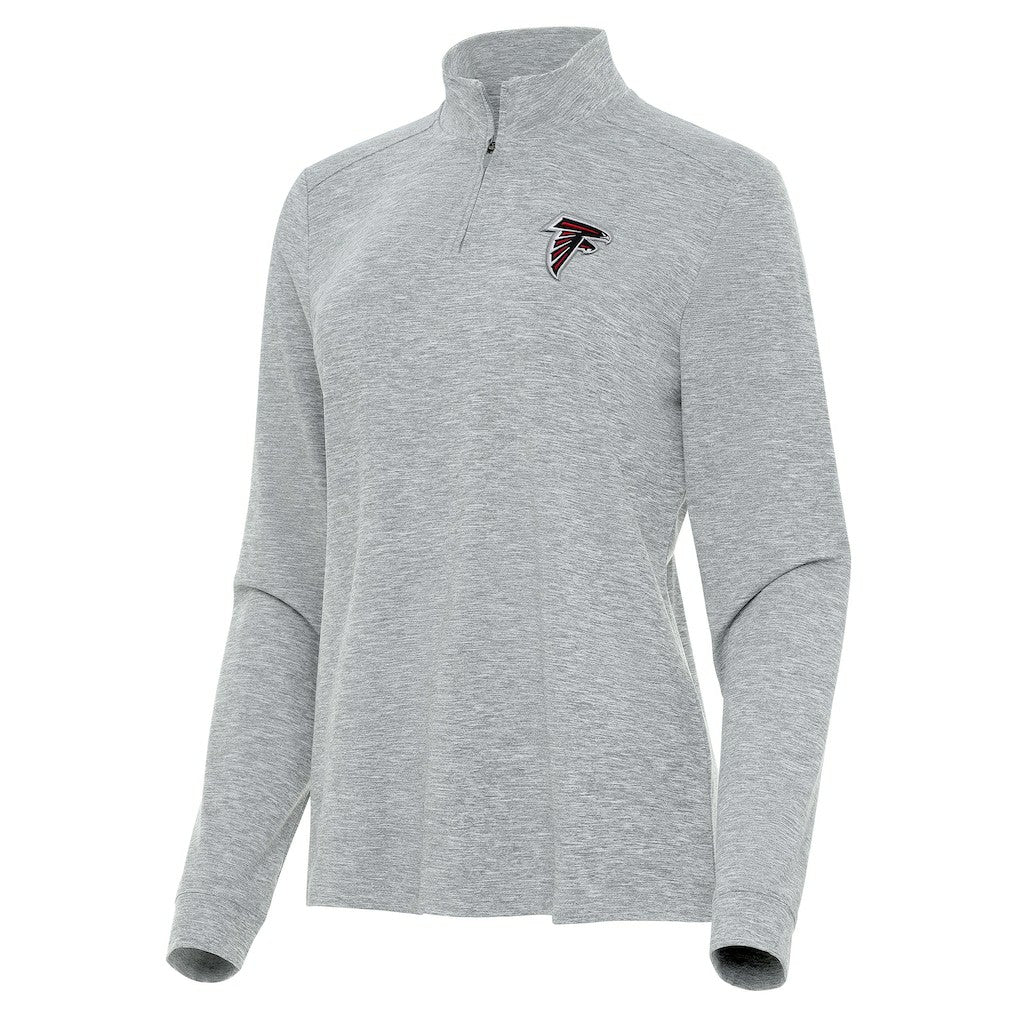 Atlanta Falcons Antigua Women's Mentor Quarter-Zip Jacket - Heather Gray on sale