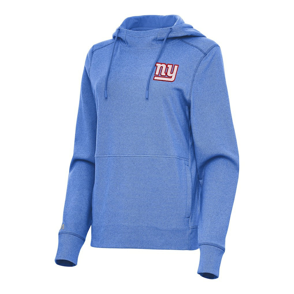 New York Giants Antigua Women's Justice Pullover Hoodie - Heather Royal cheap