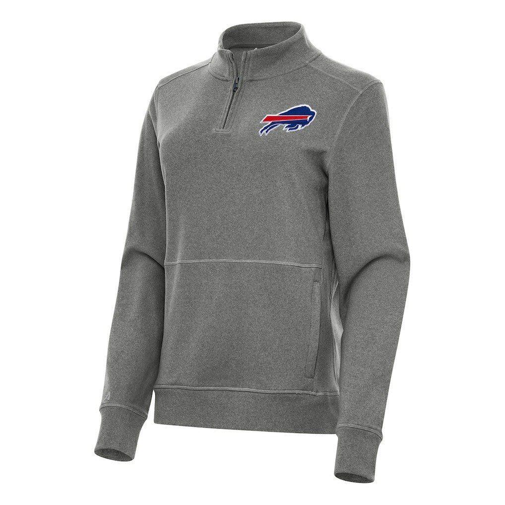 Buffalo Bills Antigua Women's Crush Quarter-Zip Jacket - Heather Black online