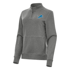 Detroit Lions Antigua Women's Crush Quarter-Zip Jacket - Heather Black online