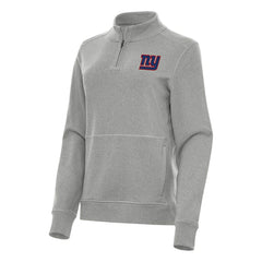 New York Giants Antigua Women's Crush Quarter-Zip Jacket - Heather Gray outlet